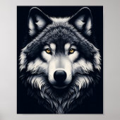 Majestic Wolf Gaze Poster (Vorne)