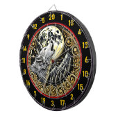 Majestic Wolf Howls unter Starry Sky Dartscheibe (Vorderseite rechts)