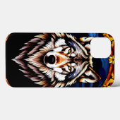 Majestic Wolf im Farbenspiel Case-Mate iPhone Hülle (Rückseite (Horizontal))
