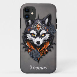 Majestic Wolf Kopf, fertig in einem tiefen, Case-Mate iPhone Hülle