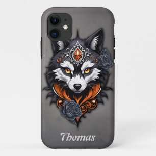 Majestic Wolf Kopf, fertig in einem tiefen, Case-Mate iPhone Hülle