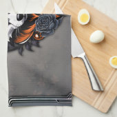 Majestic Wolf Kopf, fertig in einem tiefen, Geschirrtuch (Viertel Falte)