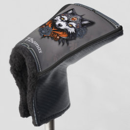 Majestic Wolf Kopf, fertig in einem tiefen, Golf Headcover