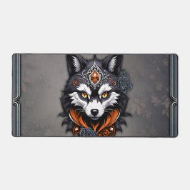 Majestic Wolf Kopf, fertig in einem tiefen, Schreibtischunterlage
