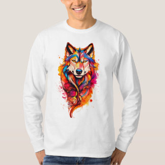 Majestic Wolf - Lebhafter Geist T-Shirt
