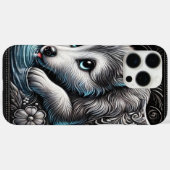 Majestic Wolf Moonlit Portrait Case-Mate iPhone Hülle (Rückseite (Horizontal))