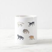 Majestic Wolf Pack Kaffeetasse (Mittel)