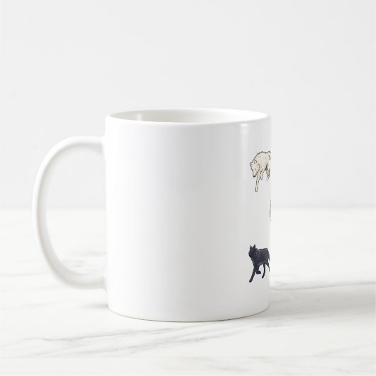 Majestic Wolf Pack Kaffeetasse (Links)