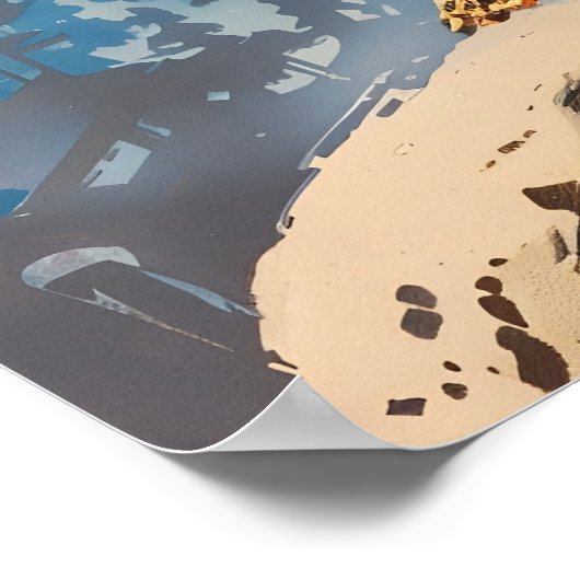 Majestic Wolf Poster (Ecke)