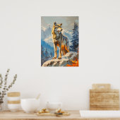 Majestic Wolf Poster (Küche)