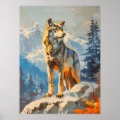 Majestic Wolf Poster (Vorne)