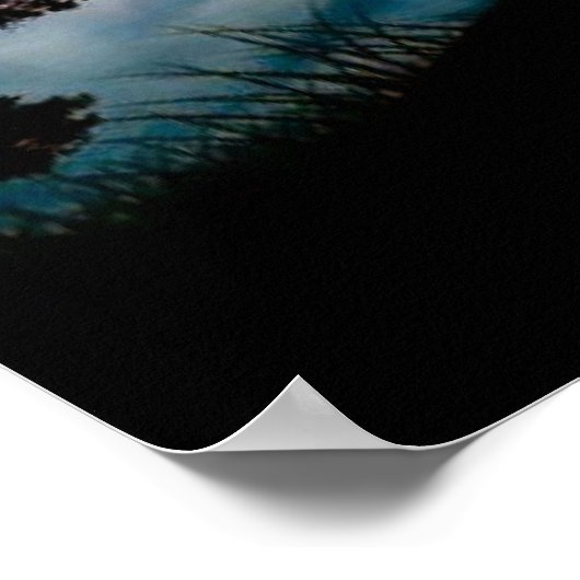 Majestic Wolf Poster (Ecke)