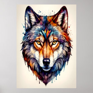 Majestic Wolf Poster