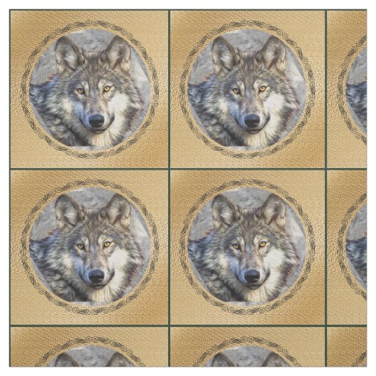 Majestic Wolf Stoff (Muster)