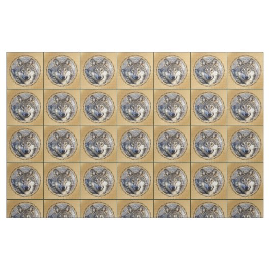 Majestic Wolf Stoff (Fat Quarter (45,7 x 55,9 cm))