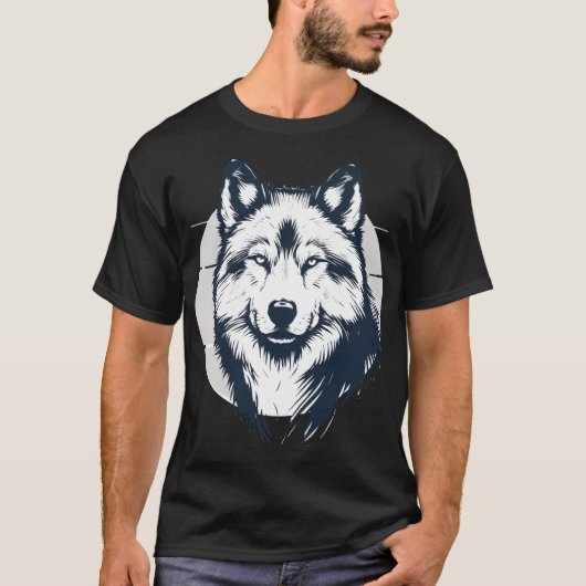 Majestic Wolf  - Tribal Graphic, Unisex T-Shirt (Vorderseite)