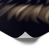 Majestic Wolf unter Sternry Sky Poster (Ecke)