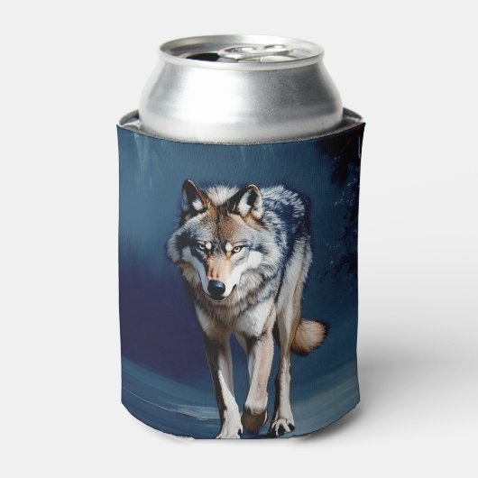 Majestic Wolf Wildlife Art Dosenkühler (Kanne Vorderseite)