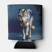 Majestic Wolf Wildlife Art Dosenkühler (Rückseite)