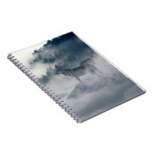 Majestic Wölfe im Waldnebel Notizblock (Rechte Seite)