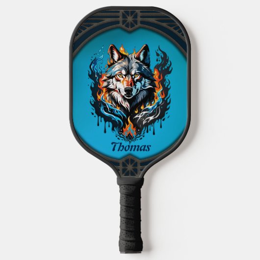 Majestic Wolfskopf Pickleball Schläger (Vorderseite)