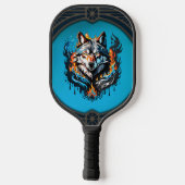 Majestic Wolfskopf Pickleball Schläger (Rückseite)