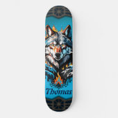 Majestic Wolfskopf Skateboard (Vorderseite)