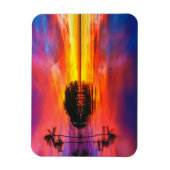 Majestic Wolken & Reflektion Magnet (Vertikal)