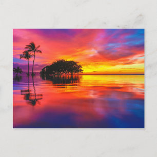 Majestic Wolken & Reflektion Postkarte