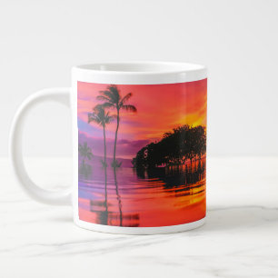 Majestic Wolken und Reflektion Jumbo-Tasse