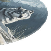 Majestic Wolves Glass Cutting Board Schneidebrett (Ecke)