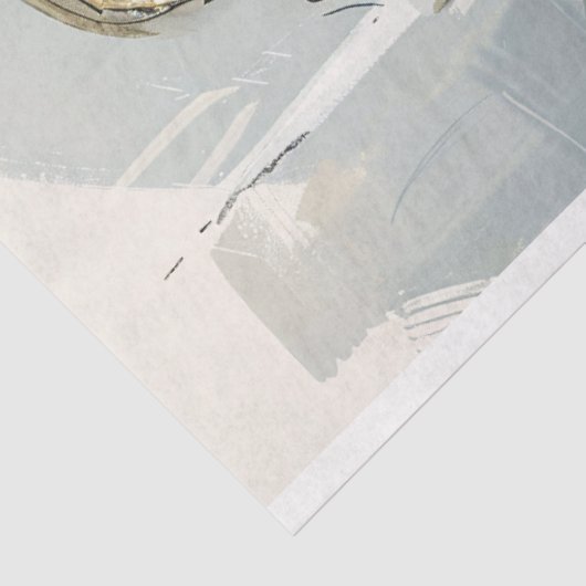 Majestic Wooly Mammoth Illustration Decoupage Seidenpapier (Ausschnitt)