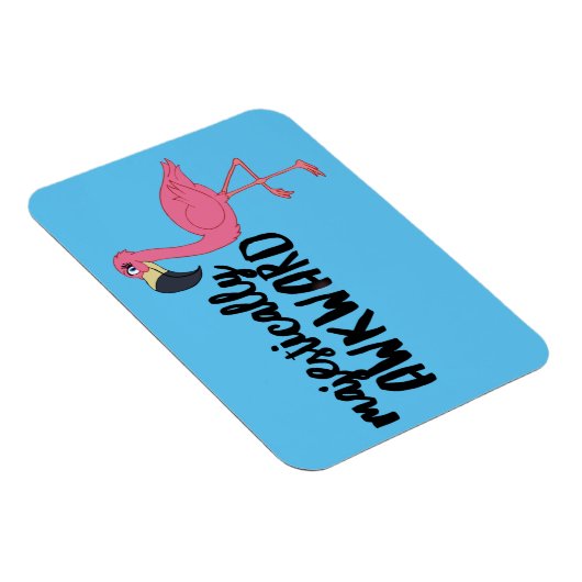 Majestisch Awkward Flamingo 3"x4" Foto Magnet (Rechte Seite)