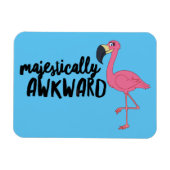 Majestisch Awkward Flamingo 3"x4" Foto Magnet (Horizontal)