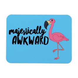 Majestisch Awkward Flamingo 3"x4" Foto Magnet