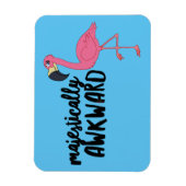 Majestisch Awkward Flamingo 3"x4" Foto Magnet (Vertikal)