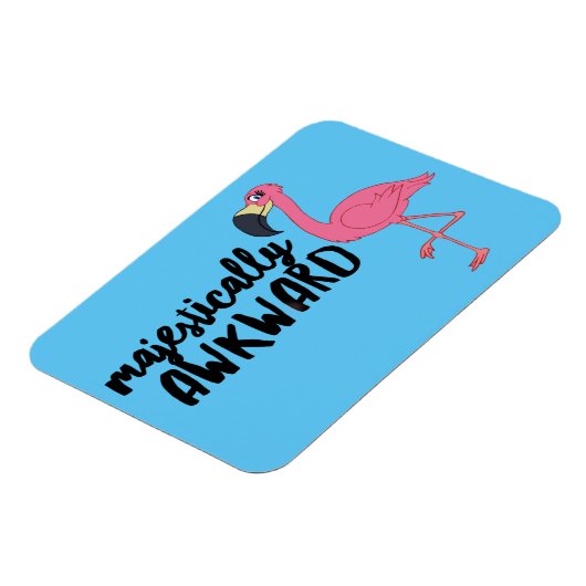 Majestisch Awkward Flamingo 3"x4" Foto Magnet (Linke Seite)