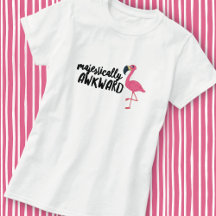 Majestisch Awkward Flamingo T - Shirt
