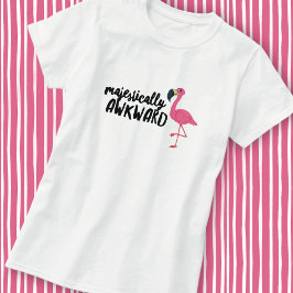 Majestisch Awkward Flamingo T - Shirt