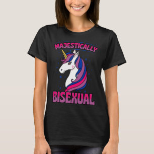 Majestisch Bisexuelle Einhorn Bisexuelle Liebe T-Shirt
