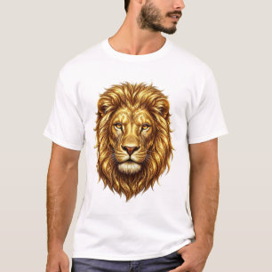 Majestisches Golden Lion King Art T-Shirt