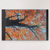 Majestisches Herbstbaum-Mosaik-Design Puzzle (Horizontal)