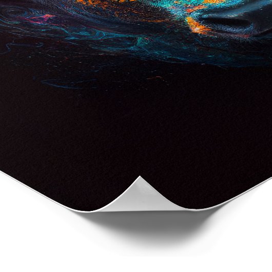 Majestueuze stier poster (Ecke)