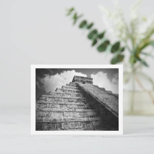 Majestuous Chichen Itza Postkarte (Stehend Vorderseite)