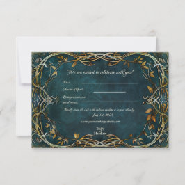 Majesty Wedding RSVP Card Mittelerden Dankeskarte
