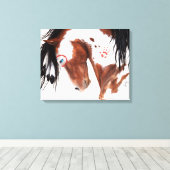 Majetic Paint Horse Art von BiHrLe Leinwanddruck (Insitu (Holzboden))