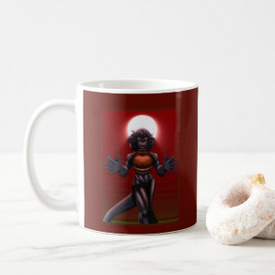 Maji Water Genasi Warlock Dark Fantasy Charakter  Kaffeetasse