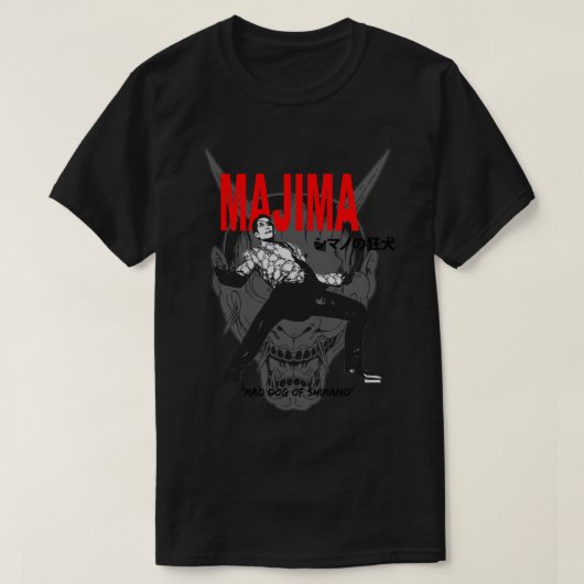 Majima Mad Hund von Shimano Classic T - Shirt (Design vorne)