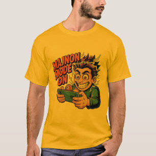 MAJNON MODUS AKTIVIERT – Lustiger Gamer mit 8‑Ball T-Shirt