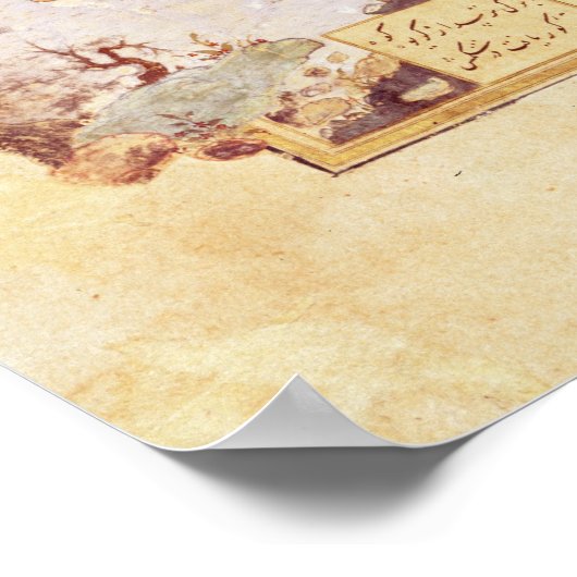 Majnun in der Wüste Poster (Ecke)